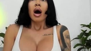 Big boobs milf masturbates with her dildo
