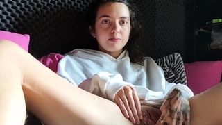 Cute blonde amateur webcam teen masturbating